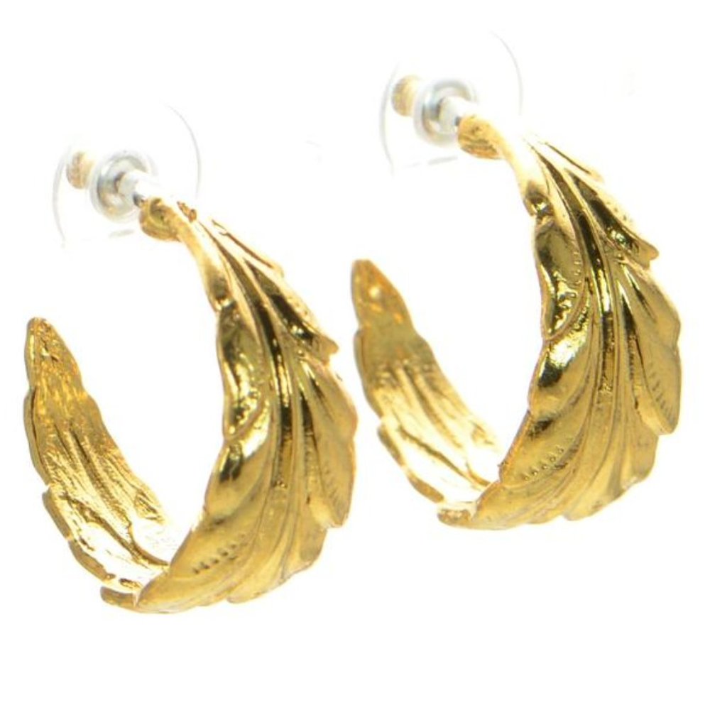 Jennifer Behr Gold Rowan Hoop Earrings